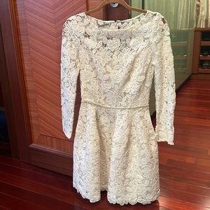 Oscar de la renta white dress size 2-4